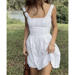 Princess Polly Dress Womens 6 White Cotton Sleeveless Lorinda Mini Fairycore